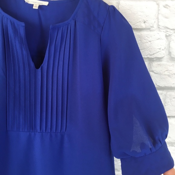 Stitch Fix 41 Hawthorn Blue Popover Blouse Size S - Picture 5 of 5